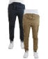 Фото #7 товара Men's Cotton Stretch Twill Cargo Joggers, Pack of 2