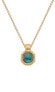 Фото #1 товара Jacquard Hope DP845 gold-plated necklace with diamond and malachite (chain, pendant)