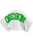 ფოტო #4 პროდუქტის Women's White Oregon Ducks Laurels Crop Long Sleeve T-shirt