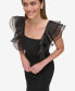 Фото #4 товара Платье женское DKNY с квадратным вырезом и органзовыми рукавами