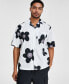 Фото #1 товара Men's Oversized-Fit Floral Button-Down Camp Shirt