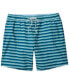 ფოტო #1 პროდუქტის Men's Stripe Drawcord 7" Swim Trunks