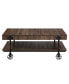 Фото #6 товара Luther 2 Piece Steel Industrial Coffee End Table Set