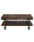 Фото #11 товара Luther 2 Piece Steel Industrial Coffee End Table Set