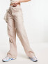 Фото #4 товара ASOS DESIGN clean pull on cargo trouser in stone