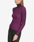 ფოტო #3 პროდუქტის Women's Printed Turtleneck Long-Sleeve Sweater