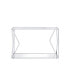 Virtue Sofa Table, Clear Glass & Chrome Finish