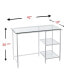 Louke Metal Glass Student Desk