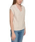 Фото #3 товара Women's Extended-Shoulder Cable-Knit Vest