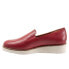 Фото #4 товара Softwalk Whistle S1810-601 Womens Red Leather Slip On Loafer Flats Shoes 11