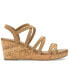 Фото #5 товара Women's Arloo Strappy Elastic Wedge Sandals, Created for Macy's