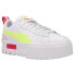 Puma Mayze E Lights Platform Womens White Sneakers Casual Shoes 382911-01