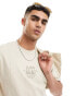 Фото #3 товара Pull&bear sculpture printed t-shirt in beige