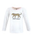 ფოტო #3 პროდუქტის Baby Girls Long Sleeve T-Shirts, Leopard Mamas Mini