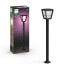 Signify Hue White and colour ambience Econic Outdoor Post Light 1744230P7 - Outdoor pedestal/post lighting - Black - LED - Non-changeable bulb(s) - White - 2000 K