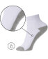 Фото #7 товара Mens 8 Pack Ankle Socks Low Cut Cotton Athletic Sock Shoe Size 6-12