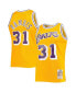 Фото #2 товара Men's Kurt Rambis Gold Los Angeles Lakers 1984-85 Team Hardwood Classics Swingman Jersey