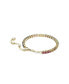 Multicolored Round Cut Gold-Tone Plated Matrix Bracelet