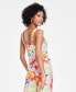 Фото #2 товара Women's Floral-Print Square-Neck Tank Top, Created for Macy's