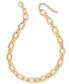 Фото #1 товара On 34th gold-Tone Chunky Chain Link Collar Necklace, 15" + 2" extender, Created for Macy's