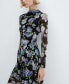 ფოტო #2 პროდუქტის Women's Asymmetric Flower Dress