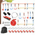 Фото #1 товара Игровая площадка Outsunny Ninja Slackline-Set 344-064V00MX