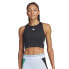 Фото #1 товара Топ спортивный Adidas Techfit Цветной блок Cropped Tk