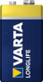Varta Longlife Extra 9V Bloc - Single-use battery - Alkaline - 9 V - 1 pc(s) - Blue,Yellow - 9V