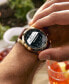 ფოტო #5 პროდუქტის Men's CZ Smart Hybrid Sport Brown Leather Strap Smart Watch 43mm