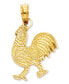 ფოტო #1 პროდუქტის 14k Gold Charm, Rooster Charm