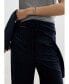 ფოტო #3 პროდუქტის Women's Chalk-Stripe Straight Trousers