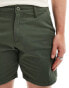 Фото #5 товара ASOS DESIGN 2 pack slim stretch chino shorts in khaki and stone save