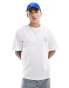 Фото #2 товара Jack & Jones oversized t-shirt with skull back print in white