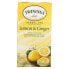 Фото #1 товара Травяной чай без кофеин, с лимоном и имбирем Twinings 25 пакетиков, 37,5 г