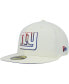 Фото #4 товара Men's Cream New York Giants Chrome Dim 59FIFTY Fitted Hat