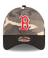 Фото #2 товара Men's Boston Red Sox Camo Crown A-Frame 9FORTY Adjustable Hat