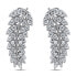 Design longitudinal earrings made of Klas EA287W silver