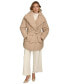 ფოტო #7 პროდუქტის Women's Belted Wing-Collar Teddy Coat, Created for Macy's