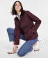 Фото #1 товара Women's Ombersley Quilted Corduroy-Collar Jacket, Created for Macy's