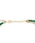 ფოტო #4 პროდუქტის Cultured Freshwater Pearl (3 - 3-1/2mm), Dyed Jade, & Polished Bead Triple Layer Bracelet in 14k Gold-Plated Sterling Silver