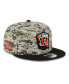 Men's Camo, Black Cincinnati Bengals 2023 Salute To Service 9FIFTY Snapback Hat