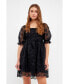 Фото #2 товара Women's Floral Embroidery Babydoll Dress