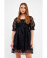 ფოტო #3 პროდუქტის Women's Floral Embroidery Babydoll Dress