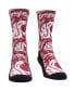 Фото #2 товара Men's and Women's Socks Washington State Cougars Allover Logo and Paint Crew Socks