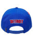 Men's Blue Detroit Pistons Mashup Logos Snapback Hat - фото #4