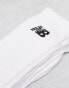 New Balance logo crew socks 3 pack in white