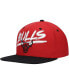 ფოტო #1 პროდუქტის Men's Red, Black Chicago Bulls Hardwood Classics Soul Transcript Snapback Hat