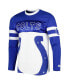 Фото #3 товара Men's Royal, White Indianapolis Colts Halftime Long Sleeve T-shirt