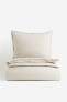 Фото #2 товара Washed Cotton Twin Duvet Cover Set
