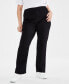 ფოტო #1 პროდუქტის Plus Size Mid Rise Straight-Leg Pull-On Jeans, Created for Macy's